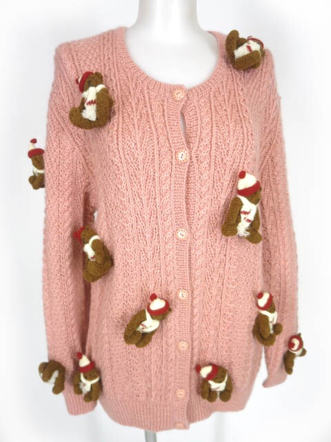 楽天市場】【中古】 PINK HOUSE / クマ ぬいぐるみモチーフ付きニット