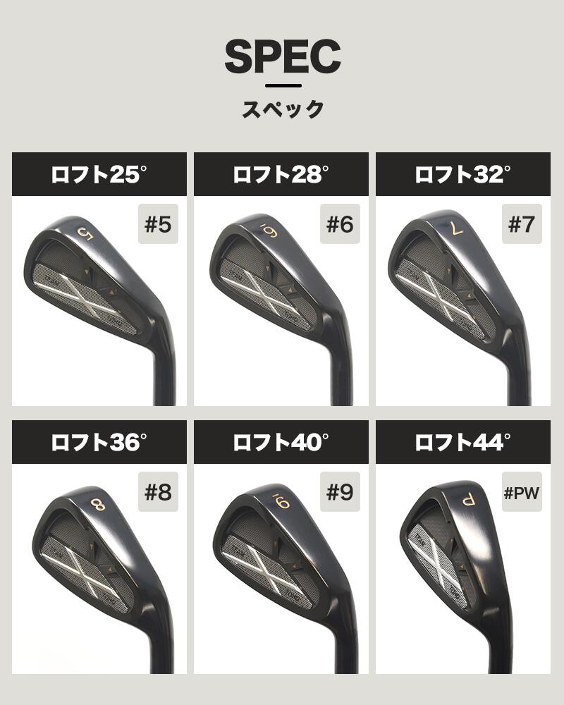 楽天市場】アイアンセット CNC 軟鉄鍛造 黒染め仕上げ キャビティ