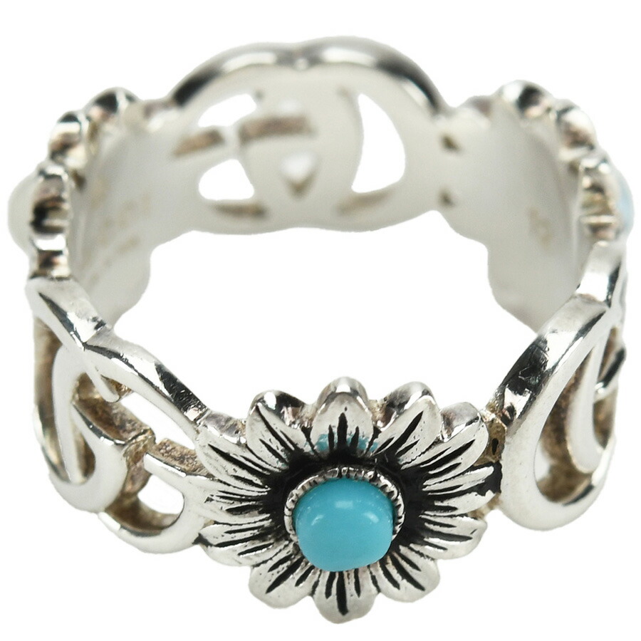 楽天市場】グッチ GUCCI マザーオブパール ダブルG フラワー リング