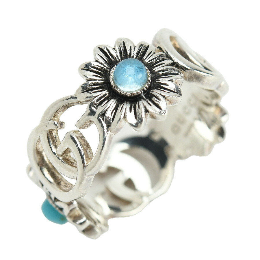 楽天市場】グッチ GUCCI マザーオブパール ダブルG フラワー リング