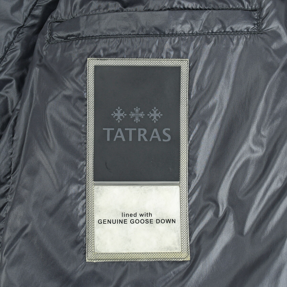 楽天市場】タトラス TATRAS ダウンジャケット SABBIA ロゴパッチ