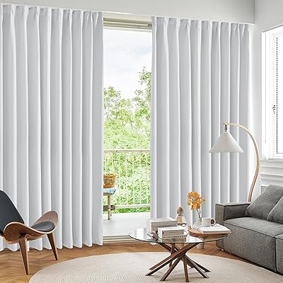 遮光カーテン ドレープカーテン 無地 幅150cm丈178cm グレーホワイト 2