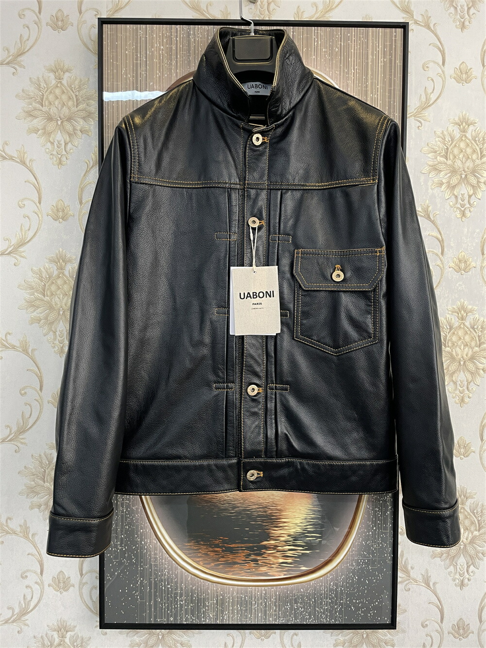 楽天市場】ライダースジャケット EU製 Uaboni Paris ユアボニ パリ発