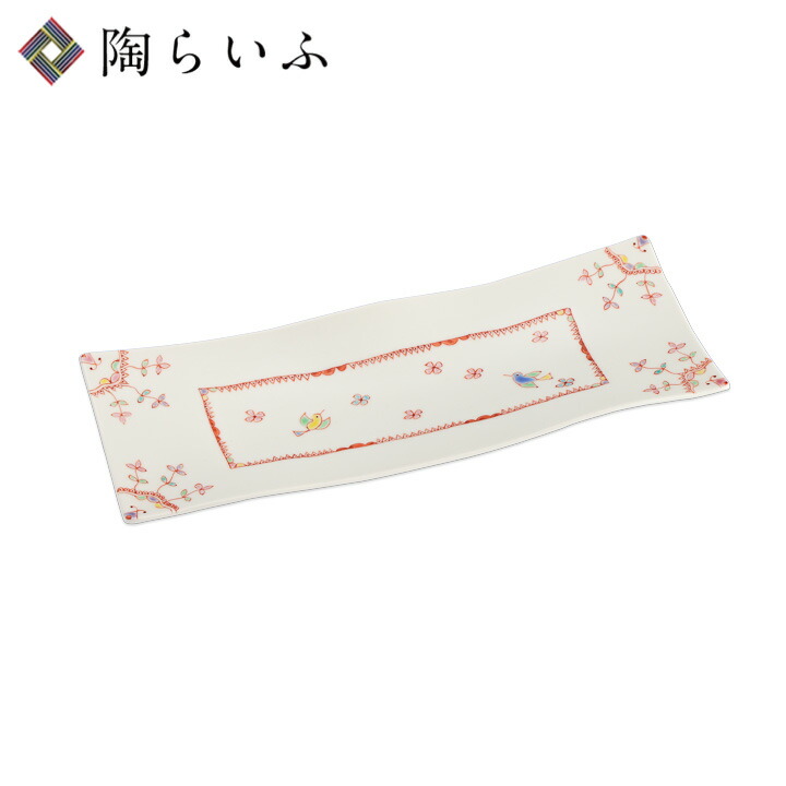 楽天市場】九谷焼 長角皿 花に鳥/銀舟窯＜送料無料＞和食器 皿 長皿