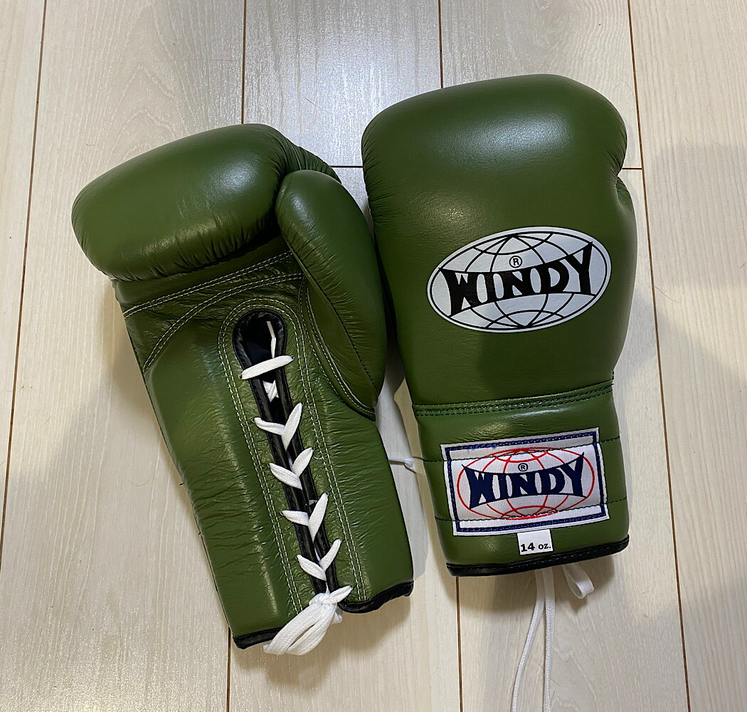 WINDY ボクシンググローブ 8oz オリーブグリーン WINDY ボクシング