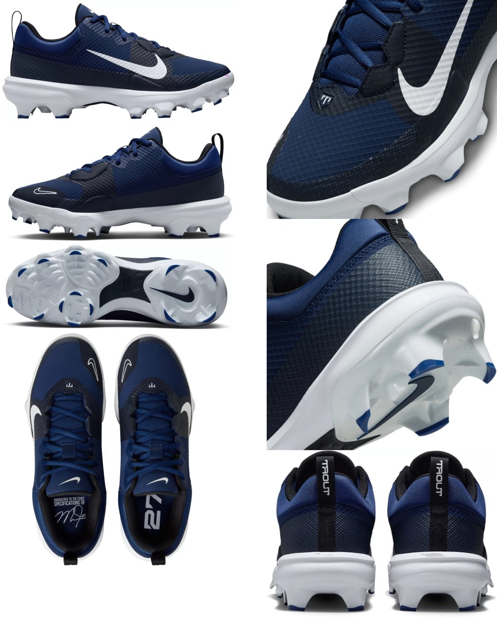 楽天市場】スパイク 野球 ポイント 黒 軽量 ネイビー つま先保護 NIKE