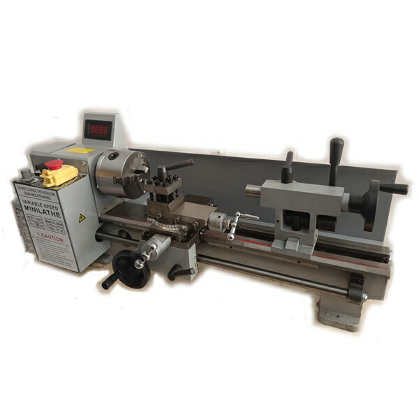 楽天市場】卓上 ミニ旋盤 モーター 550W 搭載 芯間350mm デジタル回転