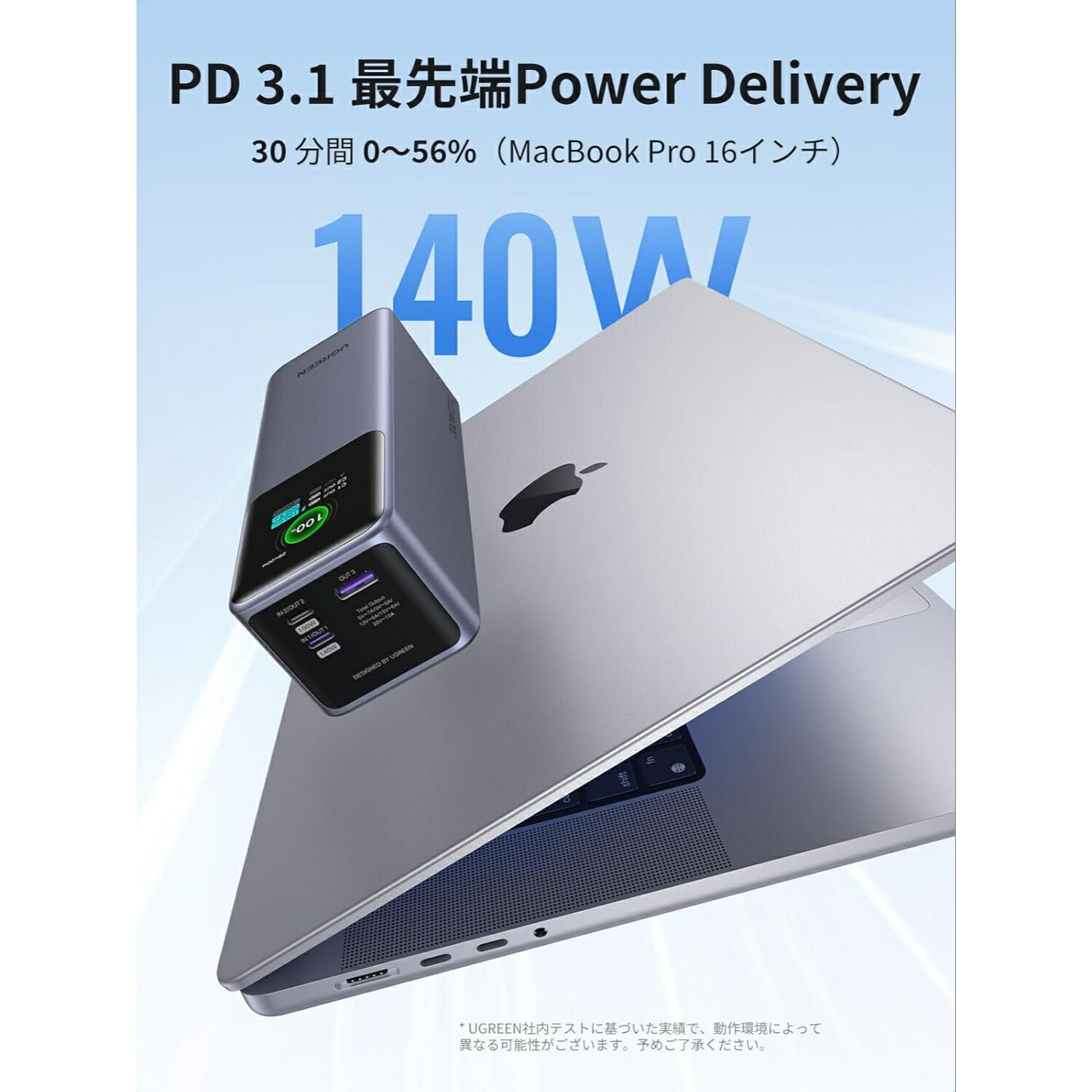 楽天市場】UGREEN Nexode モバイルバッテリー (25000mAh・200W) 3