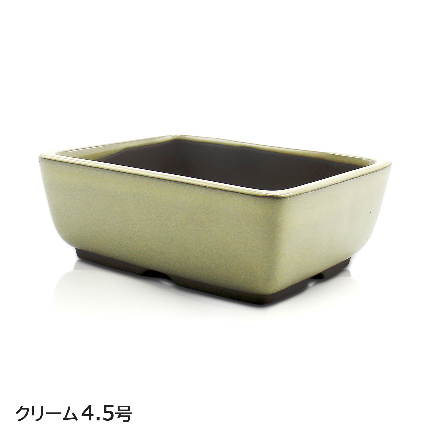 楽天市場】盆栽鉢 陶器 4〜5号 ナデ角 おしゃれ 専門店 ミニ 小さい う