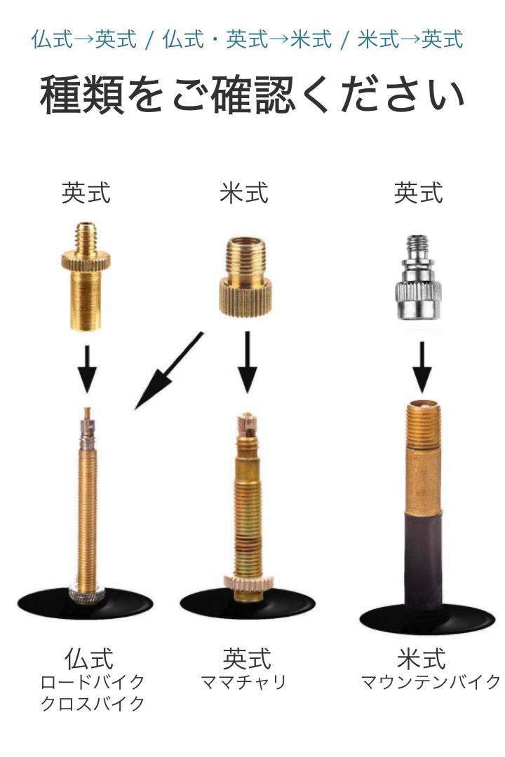 楽天市場】楽天1位【高評価レビュー4.5点】自転車 バルブ変換