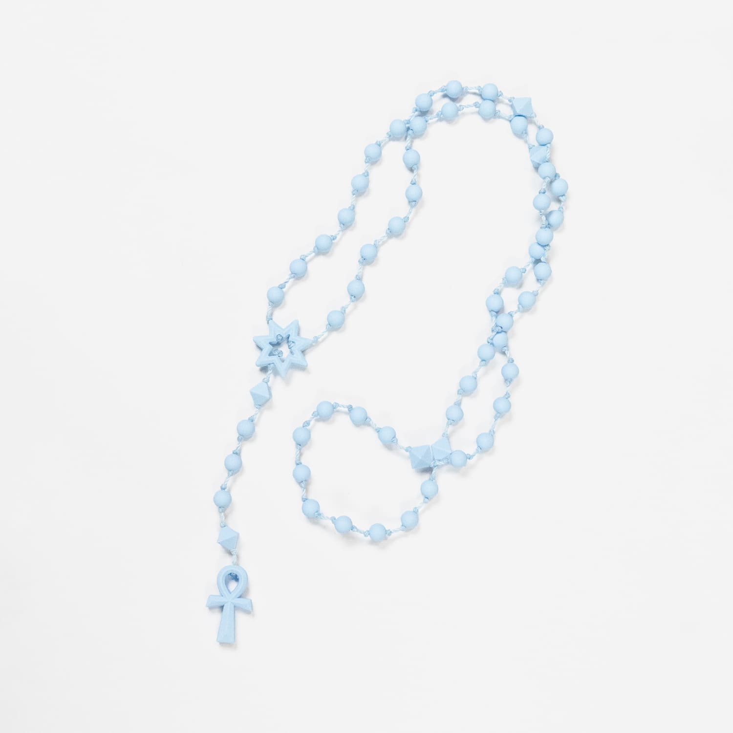 楽天市場】FAKE AS FLOWERS FAF | ANKH ROSSARY (BLUE) 十字架 クロス