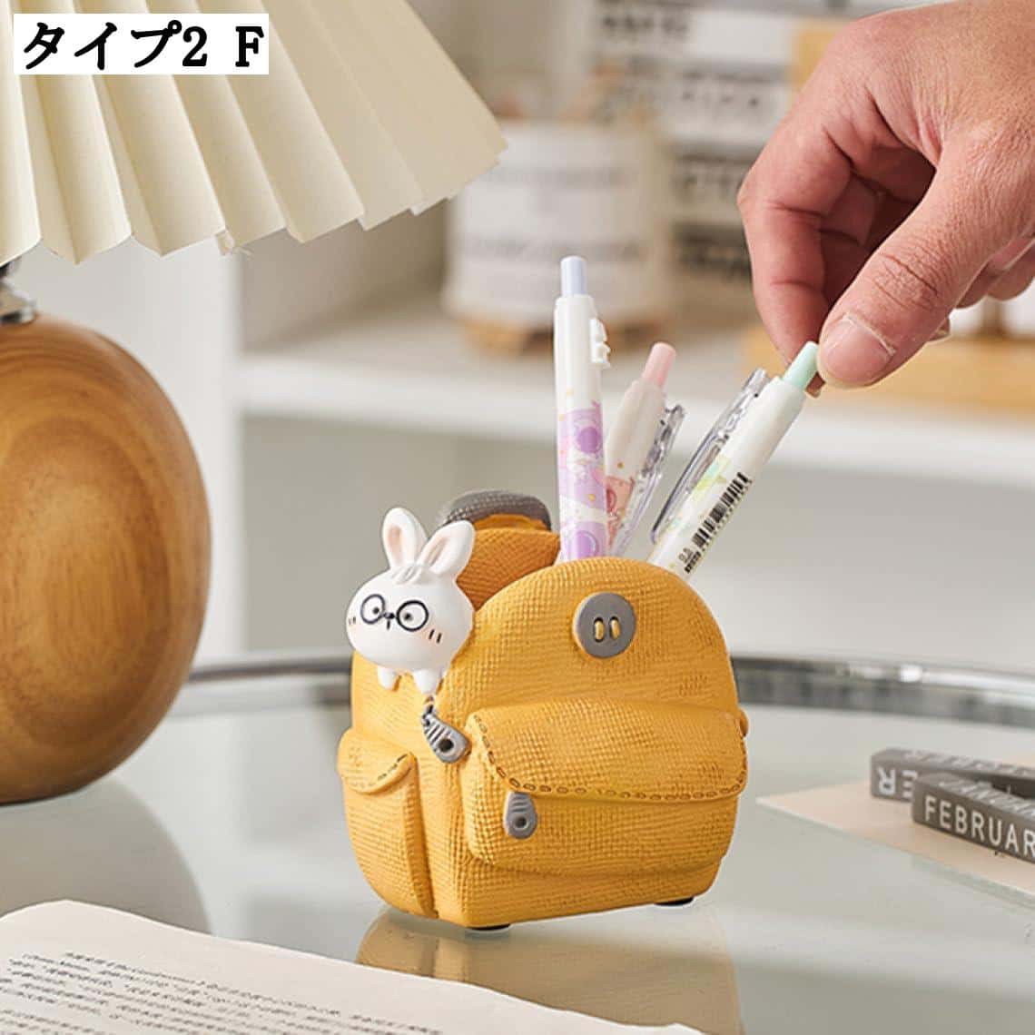 楽天市場】卓上収納ケース おもしろい置物 筆立て 机上用品 小物入れ