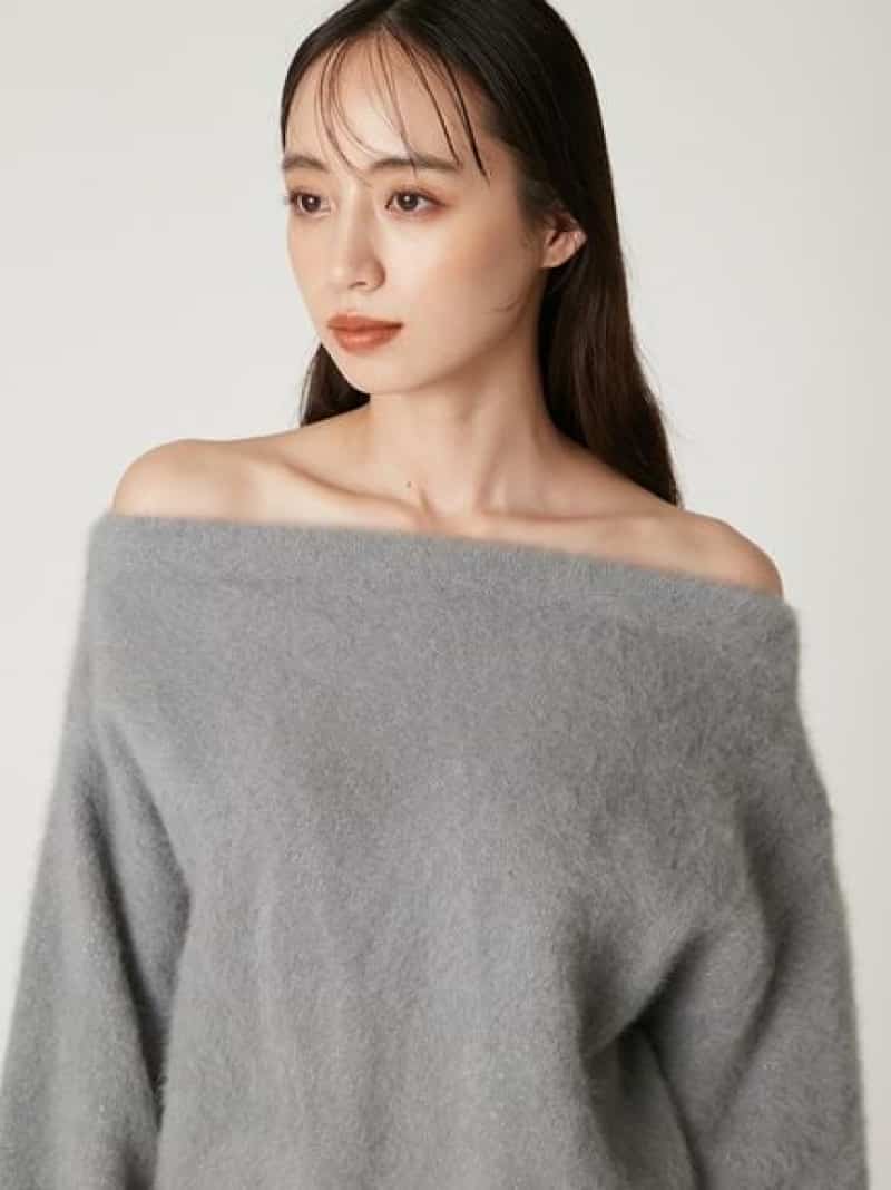 楽天市場】【SALE／50%OFF】フォックスカシミアオフショルニット