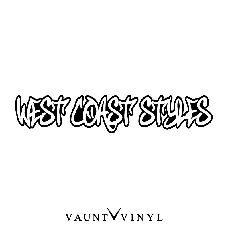 楽天市場】USDM westcoast styles カッティング ステッカー ウエスト