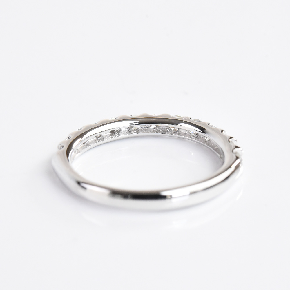 楽天市場】ダイヤモンド ハーフエタニティ リング 0.5ct K18 プラチナ