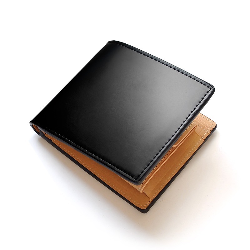 楽天市場】財布 メンズ 二つ折り 薄い 馬革 ホースレザー ホースハイド