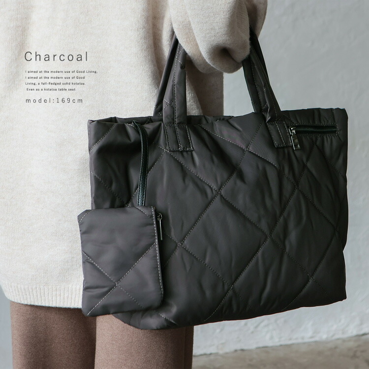 楽天市場】《3点セット》キルティング トートバッグ ナイロン バッグ