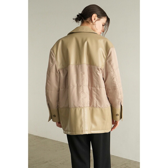 楽天市場】クラネ CLANE レザー スウィッチング オーバー ジャケット