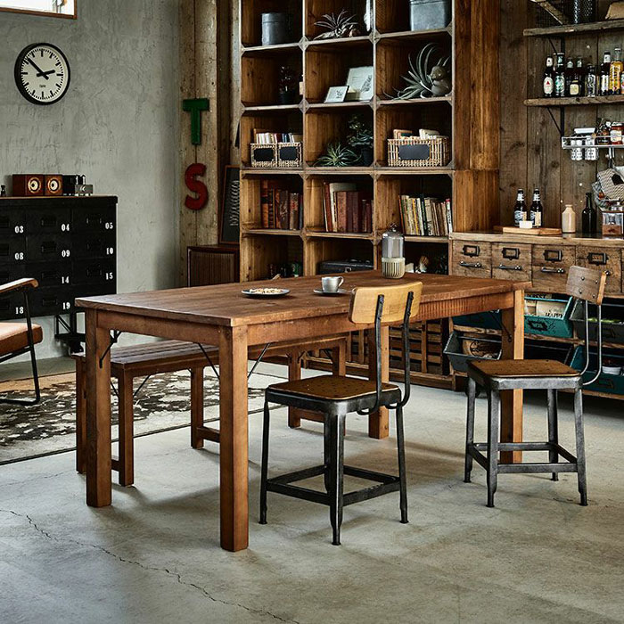 楽天市場】テーブル ダイニングテーブル 木製テーブル パイン古材 古木