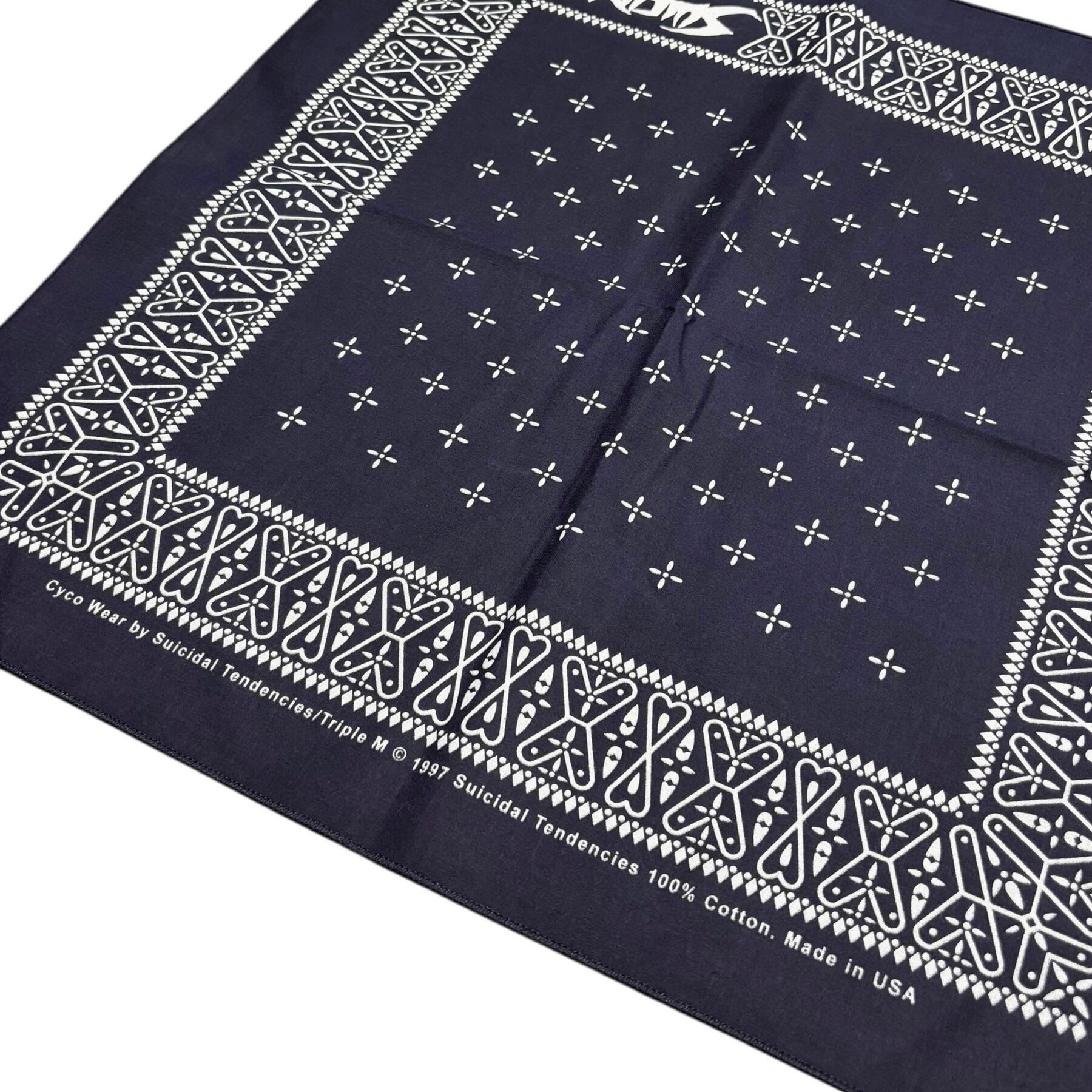 楽天市場】Suicidal Tendencies 100%Cotton US MADE Cross Bandana