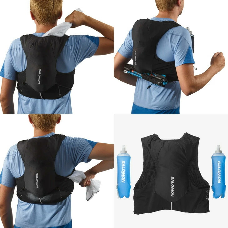 楽天市場】送料無料 サロモン ランニングベスト フラスク付 メンズ