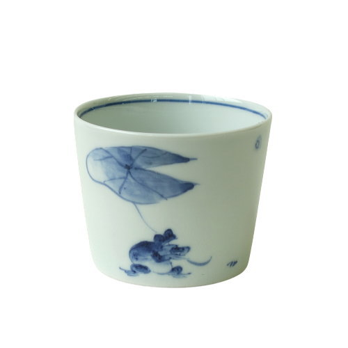 楽天市場】和陶房 九谷焼 蕎麦猪口 蓮にカエル 手描き 古典文様 轆轤