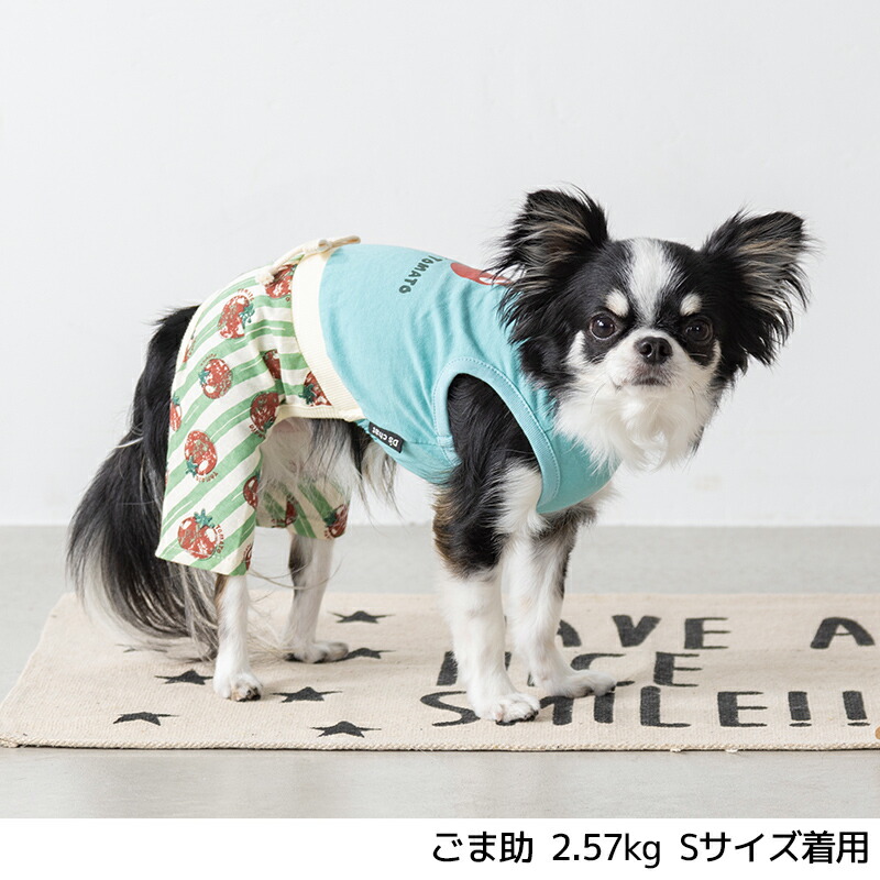 楽天市場】トマト柄ストライプつなぎ XS/S/M/L/XL D's Chat-ディーズ