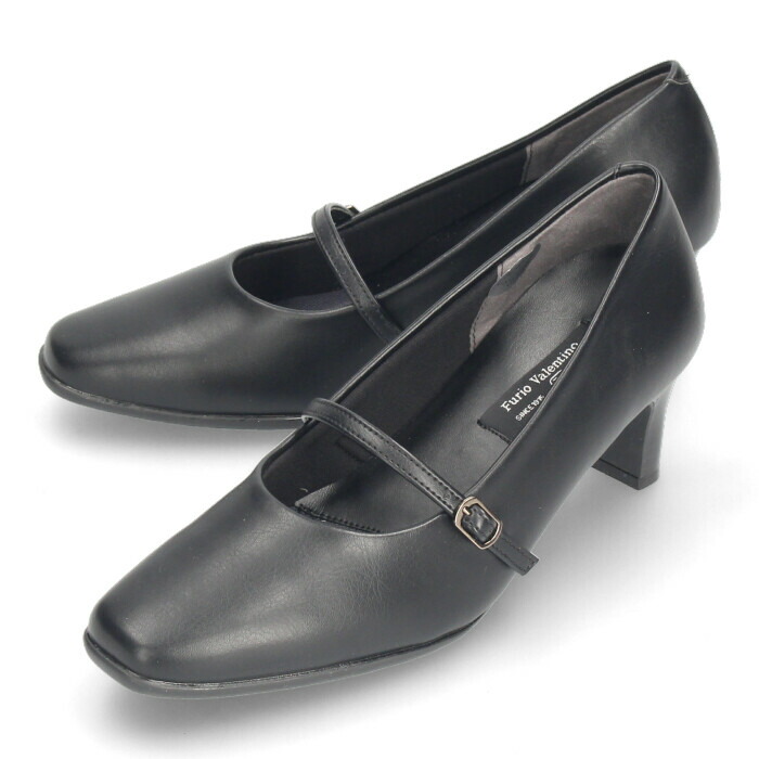 楽天市場】パンプス 黒 フォーマル ヒール 4E 幅広 6453 ブラック