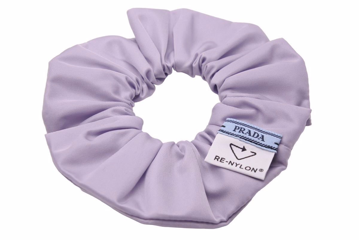 楽天市場】極美品 PRADA プラダ Re Nylon シュシュ パープル ヘア