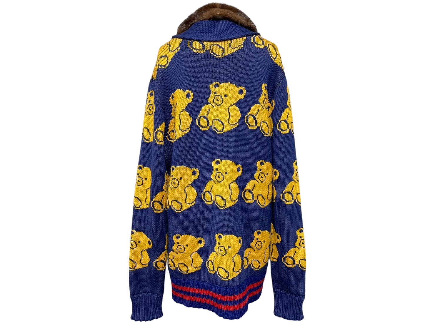 楽天市場】GUCCI グッチ カーディガン テディベア ジャカード ネイビー