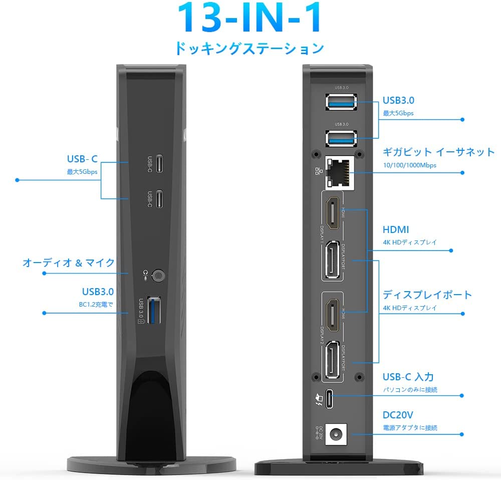 楽天市場】【業界トップの信頼性】WAVLINK USB-C ドッキング