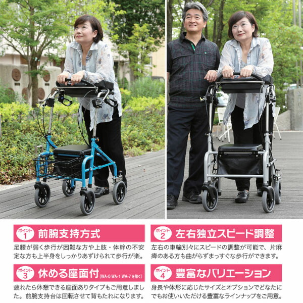 楽天市場】【ウェルパートナーズ】歩行補助車 ラビット / WA-2（座面