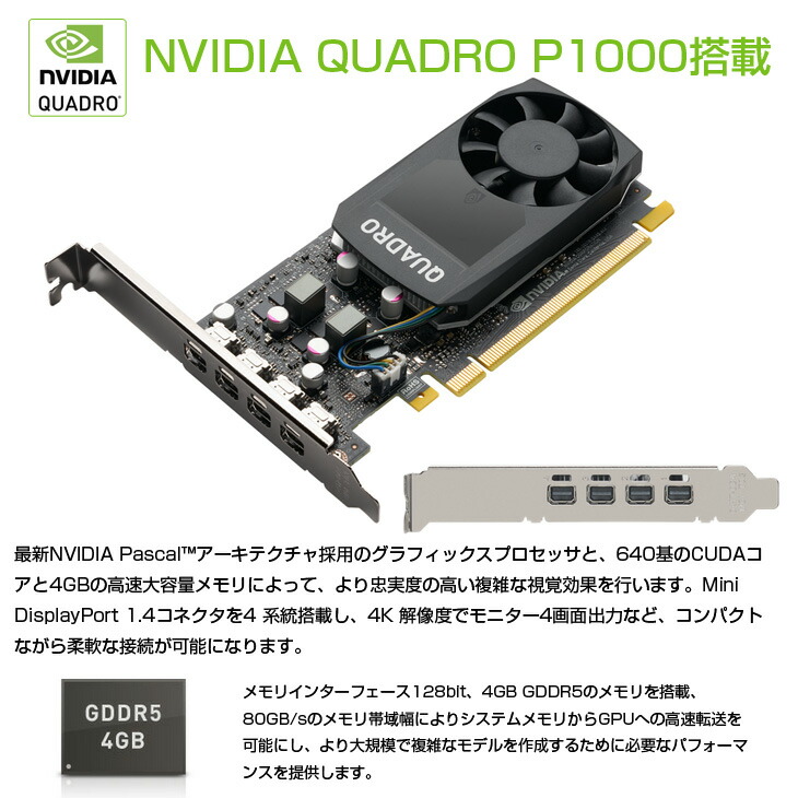楽天市場】DELL Precision T3431SFF クリエーター NVIDIA Quadro P1000