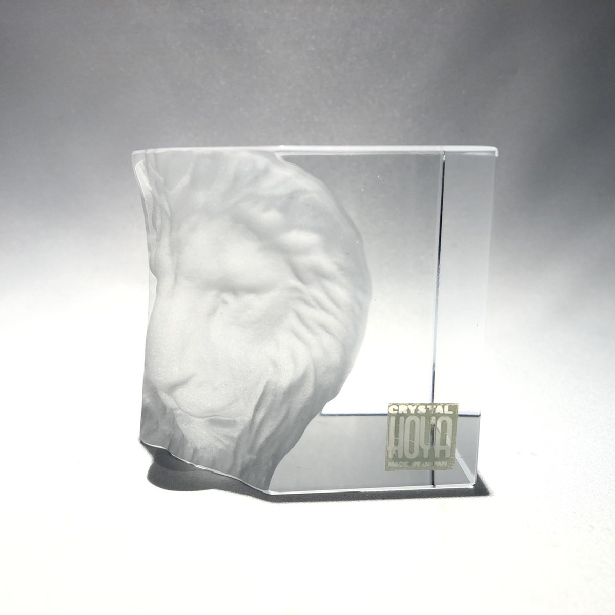 楽天市場】HOYA ホヤ クリスタルクリスタルオブジェライオンHOYA