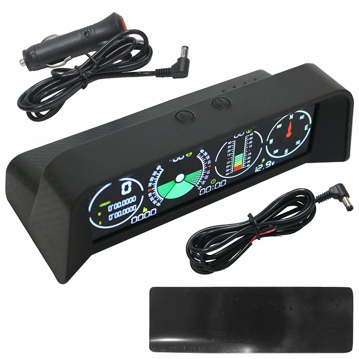 楽天市場】汎用 デジタル 傾斜 角度 計 クリノメーター 12v 24v