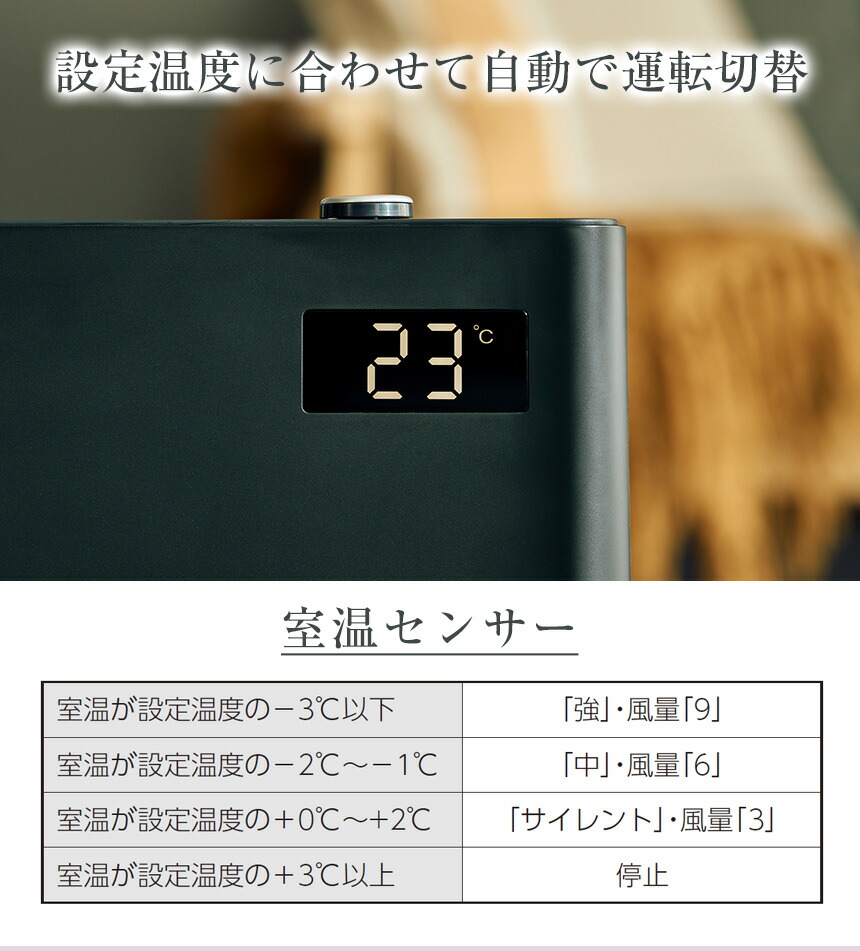 楽天市場】セラミックヒーター 人感センサー 静音パネルDCセラミック