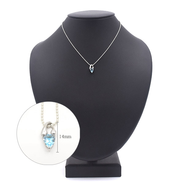 楽天市場】シルバー925 ◇ ティアドロップ型 ネックレス ブルー