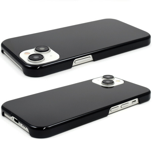 楽天市場】送料無料【 iPhone 15用 ブラックハードケース 】 黒 つや