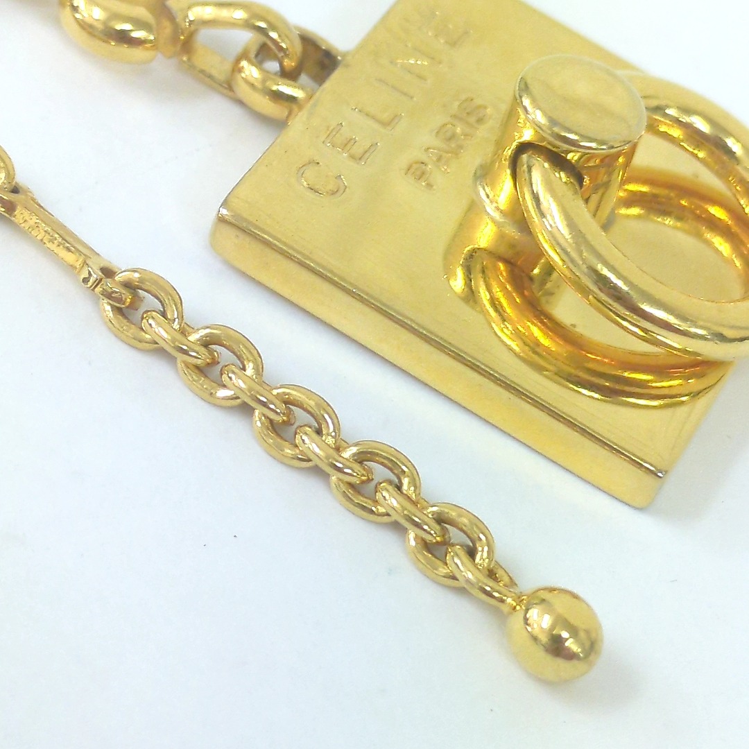 楽天市場】Celine セリーヌ キーホルダー ゴールドカラー ヴィンテージ