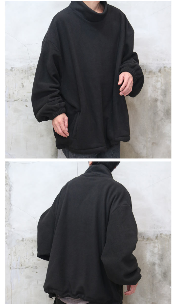 楽天市場】ハイネックフリースビッグプルオーバー メンズ ハイネック