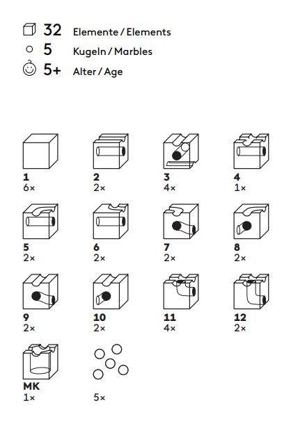 楽天市場】キュボロ スタンダード32 CUBORO 日本語説明書付き ビー玉