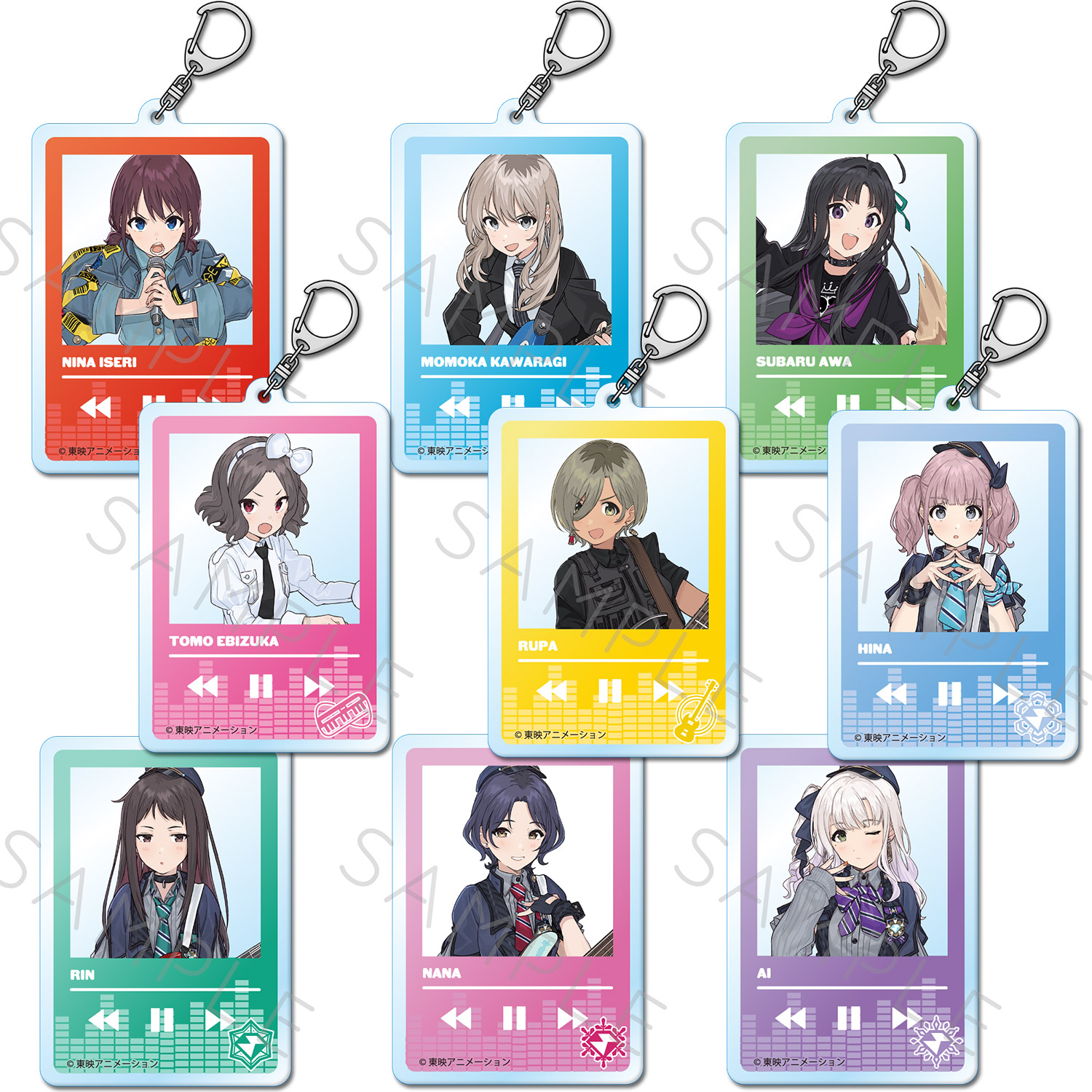 楽天市場】TVアニメ『ガールズバンドクライ』 アクリルキーホルダー A