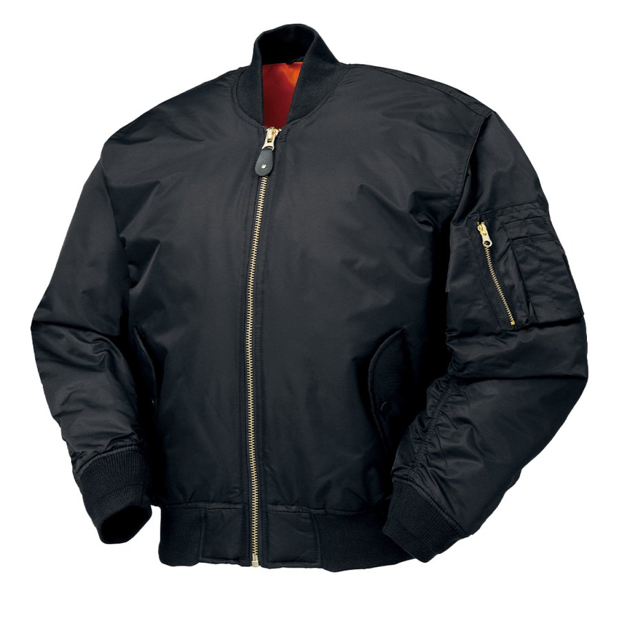 楽天市場】作業着 防寒 ナイロン ジャンパー MA-1型 撥水 ネイビー