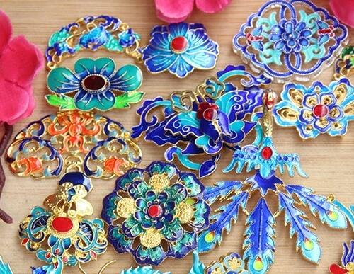 楽天市場】七宝焼きアクセサリービーズ 中国景泰藍ビーズ 中国結び