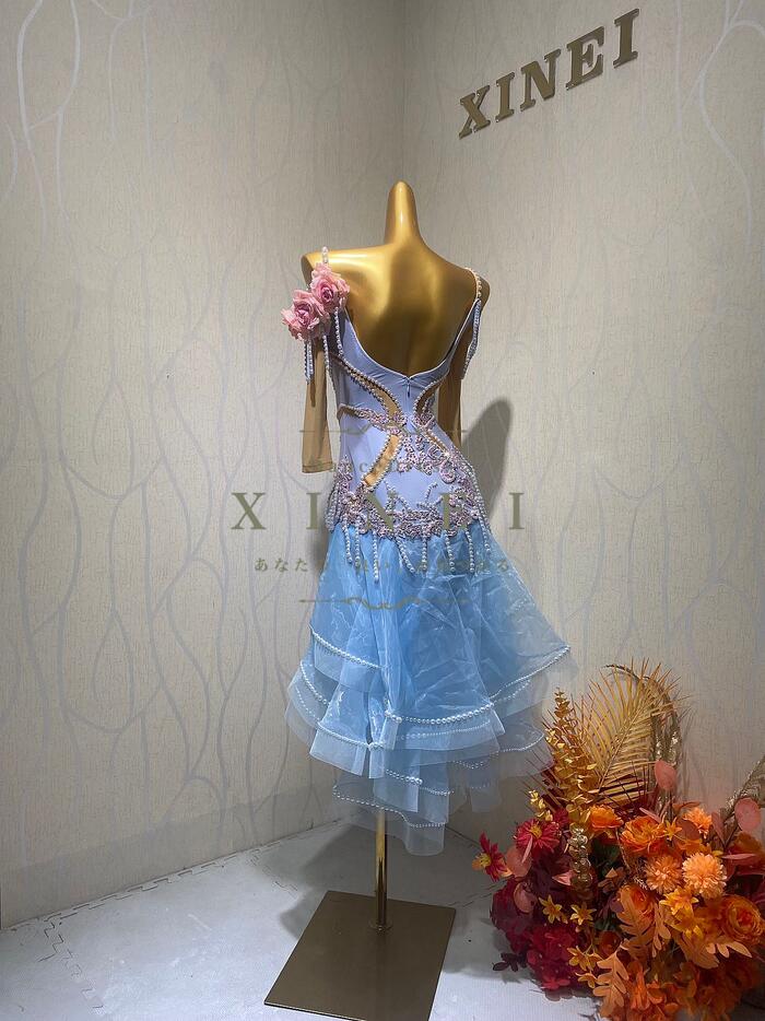 楽天市場】【すぐ届く！】社交ダンスドレス ダンス衣装 発表会