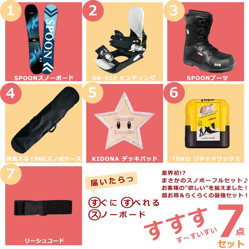 楽天市場】スノーボード 板 メンズ セット 7点 2025 スノボー