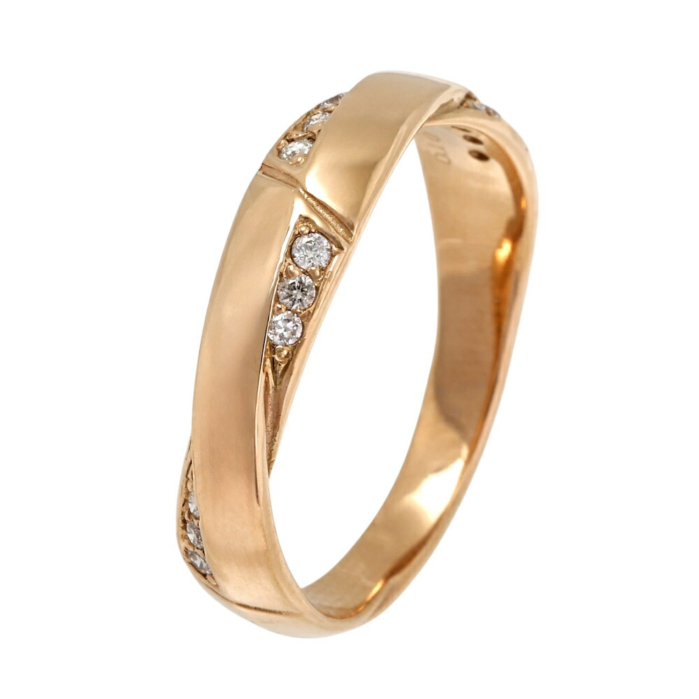 楽天市場】K18ピンクゴールド ダイヤモンド リング : ジェムキャッスル