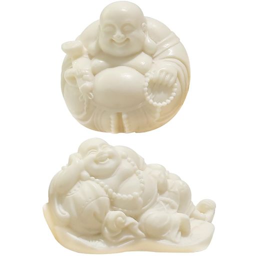 楽天市場】YUYAKESHI布袋様開運置物仏像弥勒菩薩白ミニ布袋さん七福神