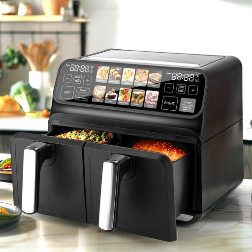 ノンフライヤー 8L 大容量 電気 エアフライヤー 1-8人用 Amazon.co.jp