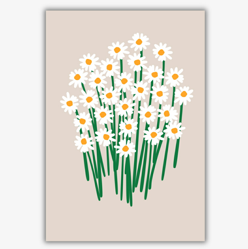 楽天市場】「マーガレット」 ポスター ポストカード ミニポスター